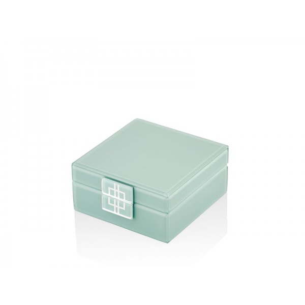 MINT GREEN SMALL SQUARE BOX 16X16X8 CM