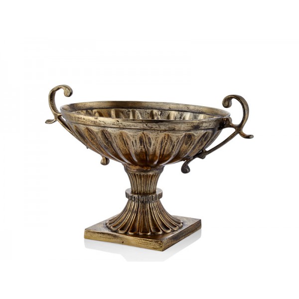 TROPHY BOWL ANTIK GOLD 34X58X35 CM