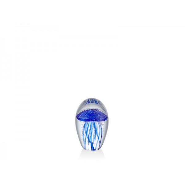 JELLYFISH BLUE GLASS DECOR  