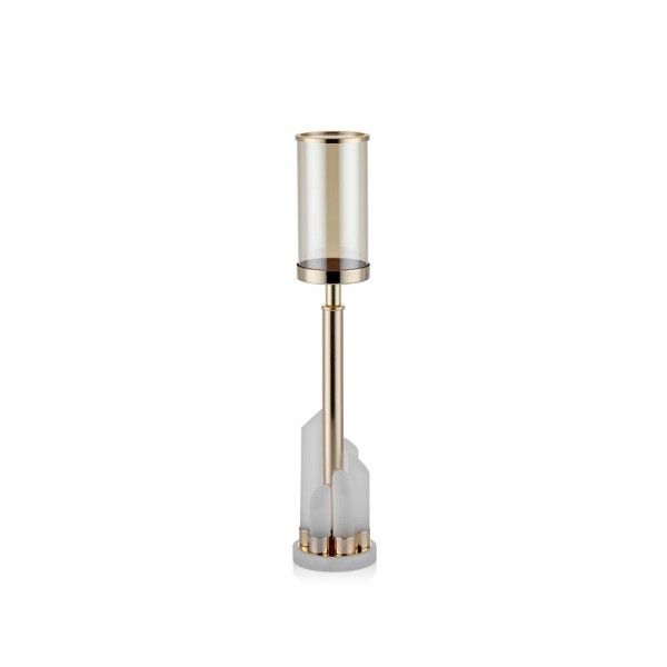 STEEPLE CONIC BUYUK MUMLUK GOLD 12X12X60 CM