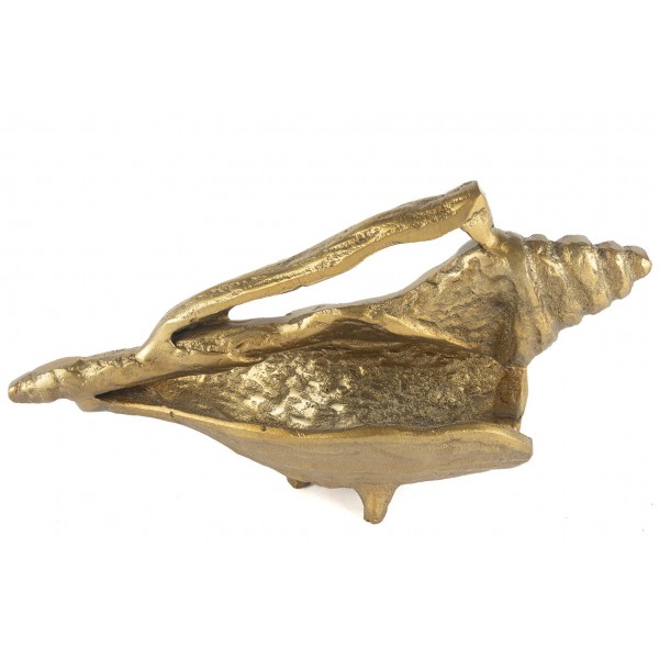 GOLD DENİZ KABUĞU OBJE 26X9X14 CM 