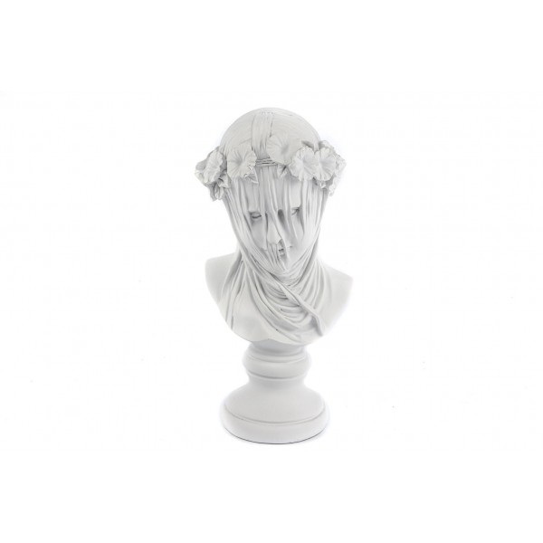 BEYAZ BUST OBJE 12x25 cm