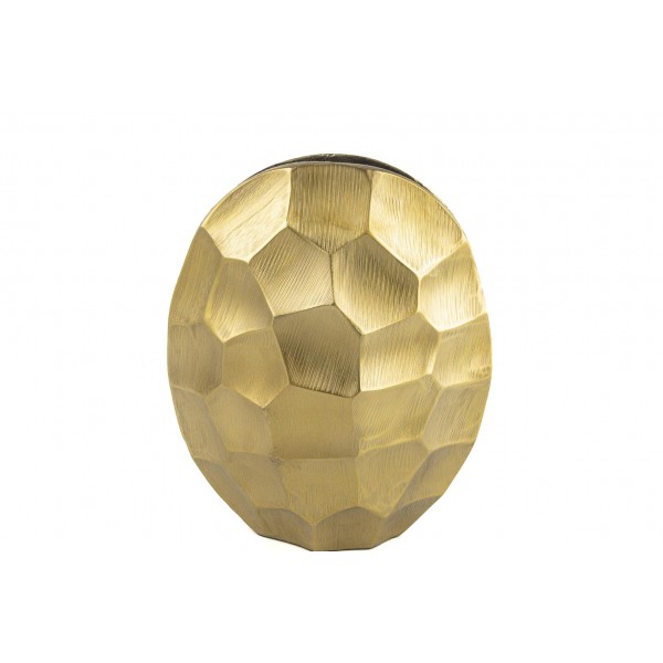 GOLD OVAL VAZO 25x12X31cm