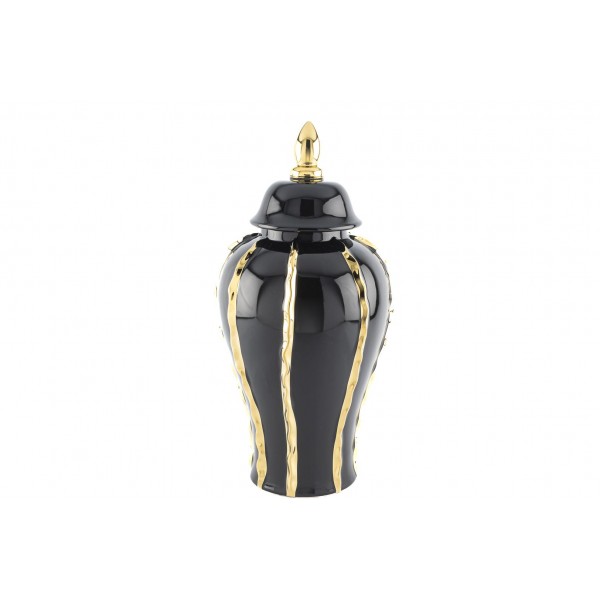 SIYAH GOLD KABARTMALI KUP 23x48cm