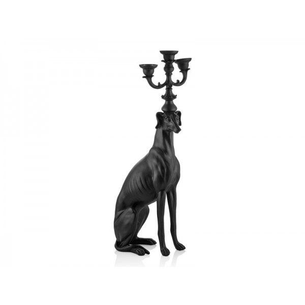 DOG SITTING BLACK SAMDAN 30x19x76cm