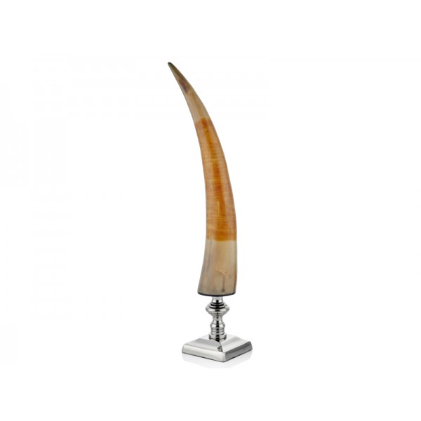 SQUARE SILVER BASE BOYNUZ DEKOR 9,5x9,5x47cm