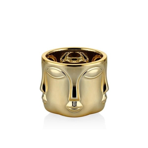 HAVELKA SURATLI GOLD DEKORATIF BUYUK BOY 11.5X11.5X10.5 CM