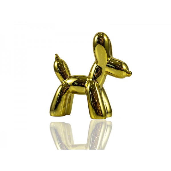 BALLOON DOG GOLD DEKOR 23X8X15 CM