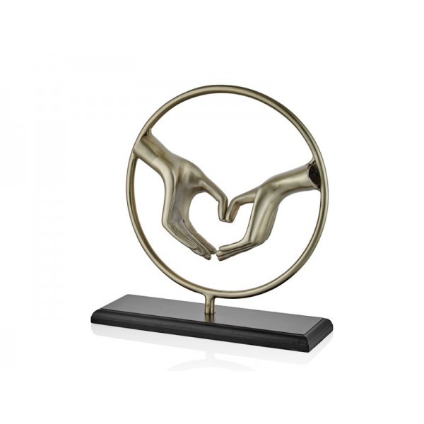 HANDS GOLD BLACK DEKOR 41x13x43 CM