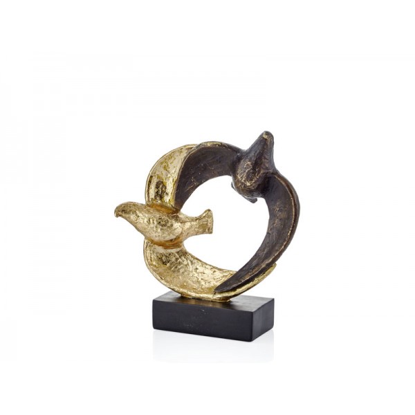 BIRDSx2 BLACK GOLD 25x10x27,8 CM