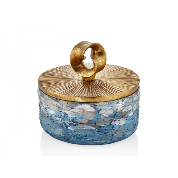 RESIN KAPAKLI KUTU 16,7x16,7x15 CM