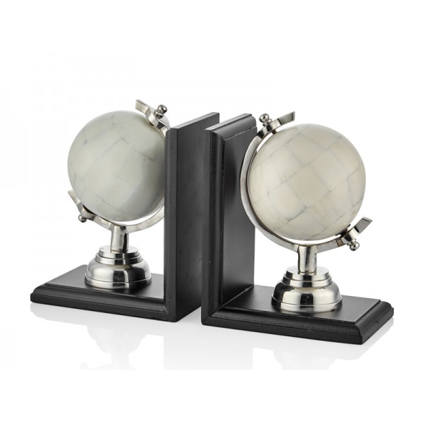 MOP GLOBE BEYAZ KITAP TUTUCU SET 10X30X17,5 CM