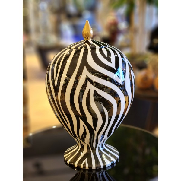 ARMUT KUP HARMONY DESEN SIYAH BEYAZ 30 CM