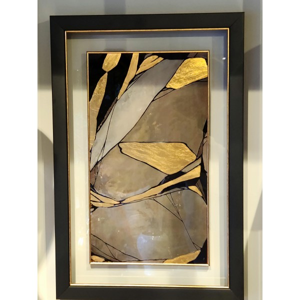 SOYUT ALTIN DETAYLI TABLO 60X40 CM